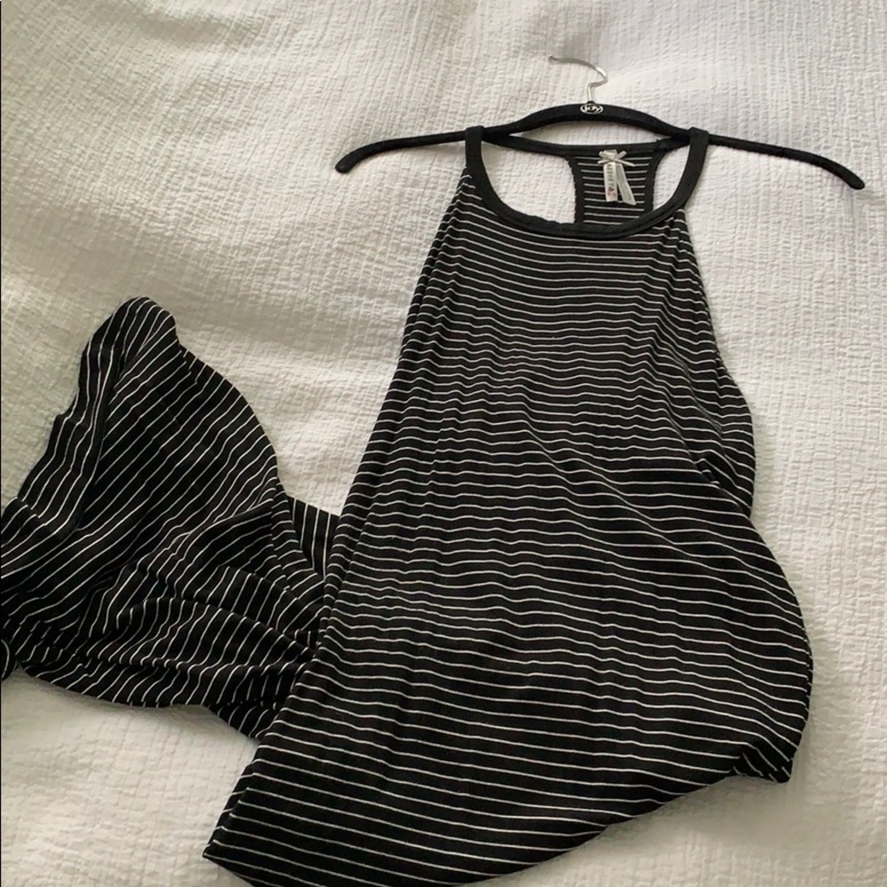 Striped midi dress